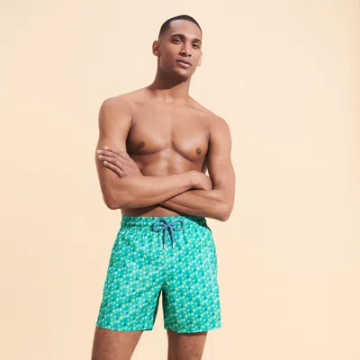 Vilebrequin Mahina Swimming Short Rainbow Micro Ronde Des Tortues In Multi