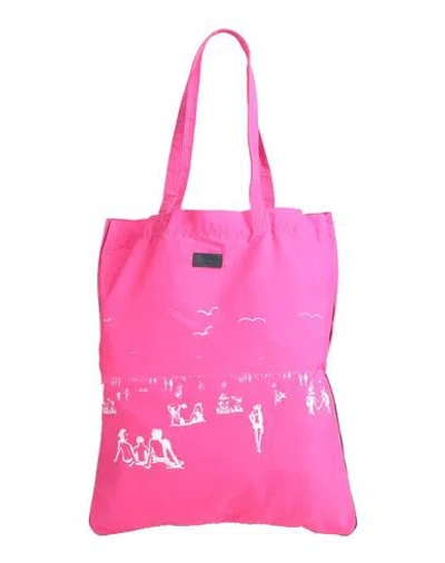 Vilebrequin Man Handbag Fuchsia Size - Polyamide, Cow Leather In Pink