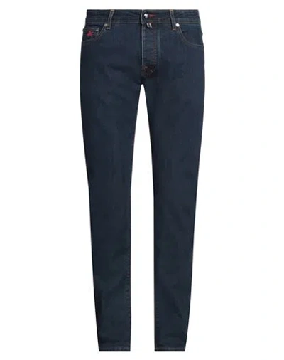 Vilebrequin Man Jeans Blue Size 34 Cotton, Elastomultiester