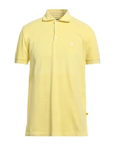 Vilebrequin Man Polo Shirt Pastel Yellow Size L Cotton