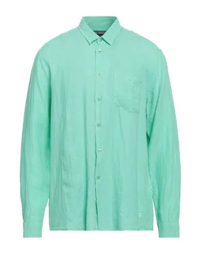 Vilebrequin Man Shirt Green Size M Linen
