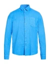 Vilebrequin Man Shirt Light Blue Size S Linen