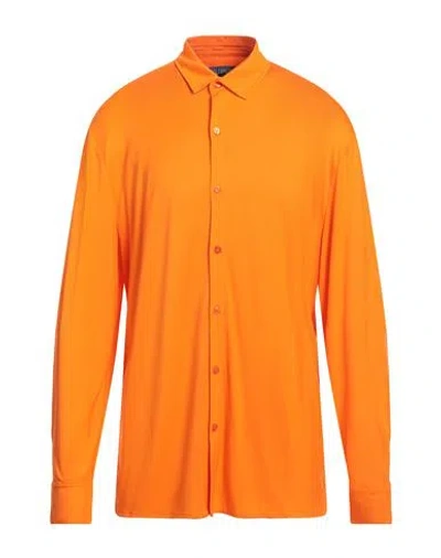 Vilebrequin Man Shirt Orange Size L Lyocell