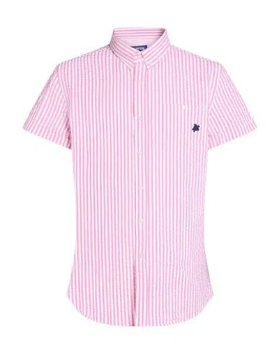 Vilebrequin Man Shirt Pink Size Xxxl Cotton, Elastane