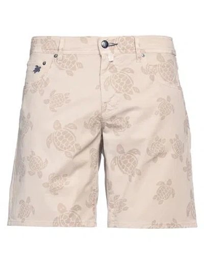 Vilebrequin Man Shorts & Bermuda Shorts Beige Size 34 Cotton, Elastane In Neutral