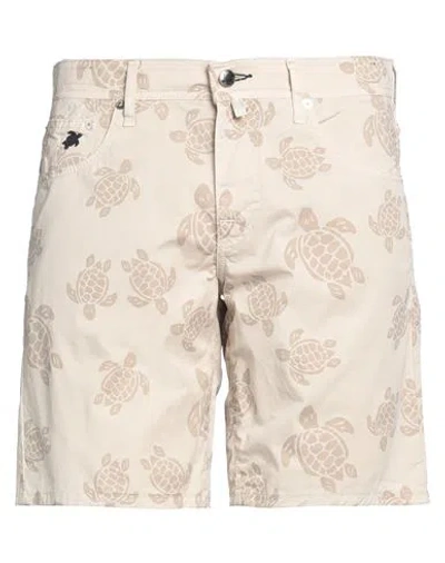 Vilebrequin Man Shorts & Bermuda Shorts Beige Size 34 Paper, Elastane