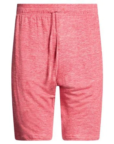 Vilebrequin Man Shorts & Bermuda Shorts Brick Size M Linen In Red