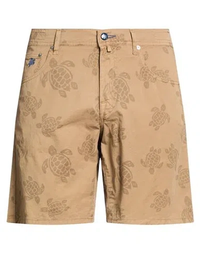 Vilebrequin Man Shorts & Bermuda Shorts Brown Size 30 Paper, Elastane