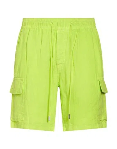 Vilebrequin Man Shorts & Bermuda Shorts Lime Green Size Xs Linen
