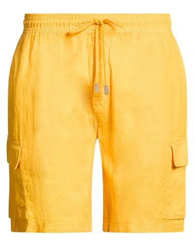 Vilebrequin Man Shorts & Bermuda Shorts Mandarin Size Xl Linen In Brown