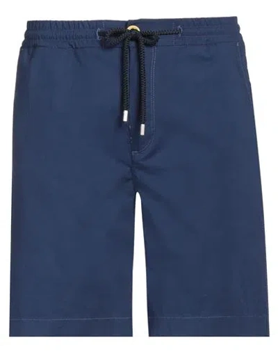 Vilebrequin Man Shorts & Bermuda Shorts Navy Size 33 Cotton, Elastane In Navy Blue