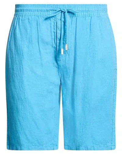 Vilebrequin Man Shorts & Bermuda Shorts Pastel Blue Size Xl Linen