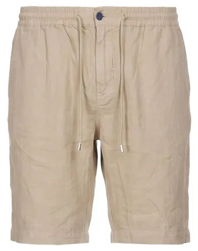 Vilebrequin Man Shorts & Bermuda Shorts Sand Size Xxxl Linen In Blue
