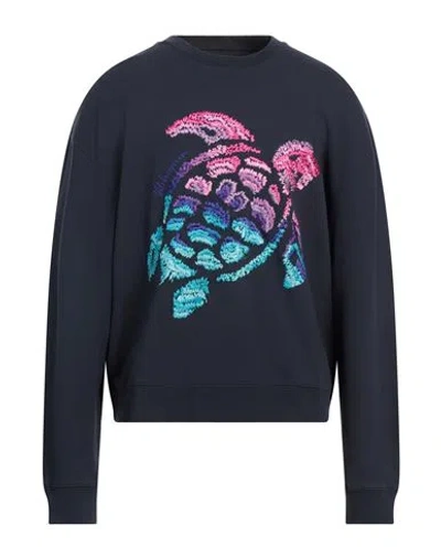Vilebrequin Man Sweatshirt Midnight Blue Size Xxl Cotton