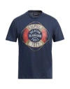 Vilebrequin Man T-shirt Blue Size 3xl Cotton