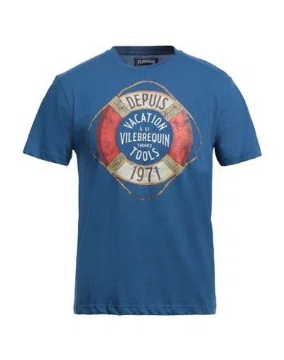 Vilebrequin Man T-shirt Bright Blue Size 3xl Cotton