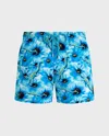 Vilebrequin Geckos-print Swim Shorts In Blue