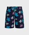 Vilebrequin Turtle-pattern Swim Shorts In Multi