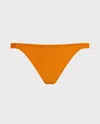 Vilebrequin Women Tanga Bikini Bottom Solid In Orange