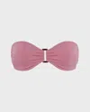 Vilebrequin Women Bandeau Bikini Top Solid In Pink