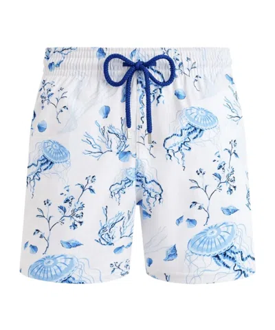 Vilebrequin Medusa And Shells Swim Shorts In White