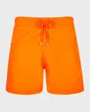 Vilebrequin Men & Apos;s Solid Swim Shorts In Orange