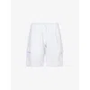 Vilebrequin Mens Blanc Baie Drawstring-waist Linen Shorts In Blanc