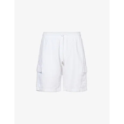 VILEBREQUIN VILEBREQUIN MEN'S BLANC BAIE DRAWSTRING-WAIST LINEN SHORTS