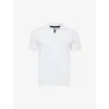 Vilebrequin Pacific Logo-embroidered Cotton-blend Terry Polo Shirt In Blanc