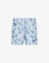 VILEBREQUIN VILEBREQUIN MENS BLEU MARINE MOOPEA FLORAL-PRINT RECYCLED-POLYESTER AND SILK SWIM SHORTS