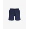 Vilebrequin Mens Bleu Marine Moorea Drawstring-waist Recycled-polyamide Swim Shorts