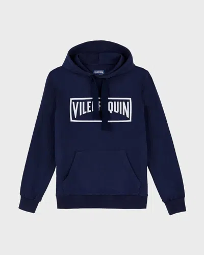 Vilebrequin Men Cotton Hoodie Sweatshirt Solid In Blue