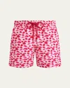 Vilebrequin Moorea Printed 5.5 Swim Trunks In Peony Mult