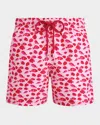 Vilebrequin Moorea Printed 5.5 Swim Trunks In Peony Mult