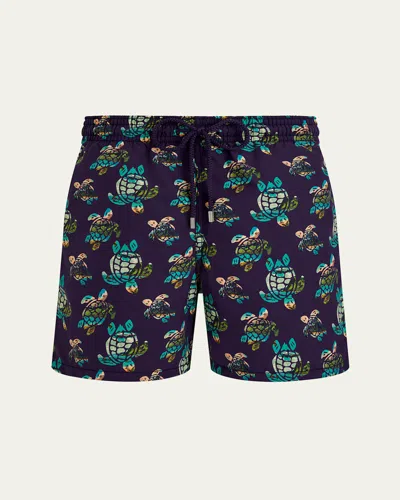VILEBREQUIN MEN'S LANDSCAPE TURTLES SWIM SHORTS