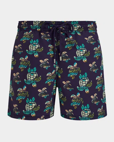 VILEBREQUIN MEN'S LANDSCAPE TURTLES SWIM SHORTS
