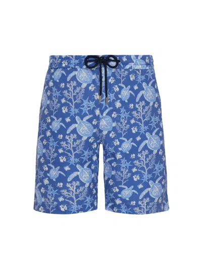 Vilebrequin Men's Levant Turtle Shorts In Brown
