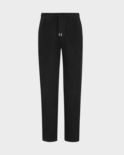 Vilebrequin Men Linen Comfort Pants Solid In Black