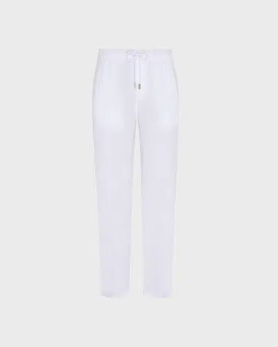 Vilebrequin Men Linen Comfort Pants Solid In White