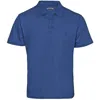 Vilebrequin Men Linen Jersey Polo Shirt Solid Navy Blue In Blue