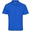 Vilebrequin Men Linen Jersey Polo Shirt Solid Palace Blue In Blue