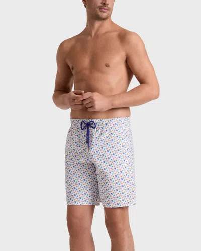 Vilebrequin Men Long Swim Shorts Micro Ronde Des Tortues