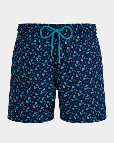 VILEBREQUIN MEN'S MICRO-TURTLE SWIM TRUNKS