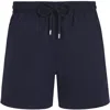 Vilebrequin Men Micro-perforated Ultra-light And Packable Swim Trunks Solid In Blue