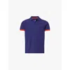 Vilebrequin Mens  Palatin Short-sleeved Organic-cotton-piqué Polo Shirt In Minuit