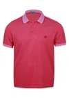 Vilebrequin Men Organic Cotton Polo Shirt Solid Petunia In Pink
