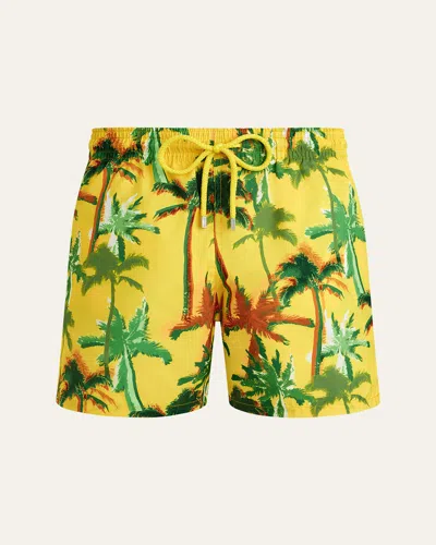VILEBREQUIN MEN'S PACKABLE PALMS SWIM TRUNKS