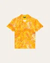 Vilebrequin Men's Palm Leaves Camp Shirt In Mango