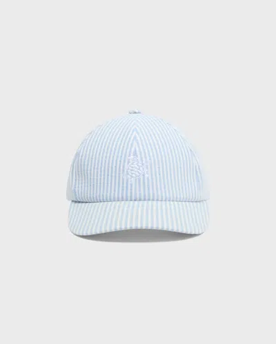 Vilebrequin Men Seersuckers Stripes Cap In Blue