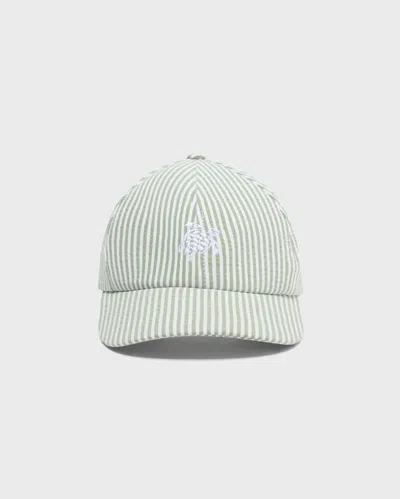 Vilebrequin Men Seersuckers Stripes Cap In Green
